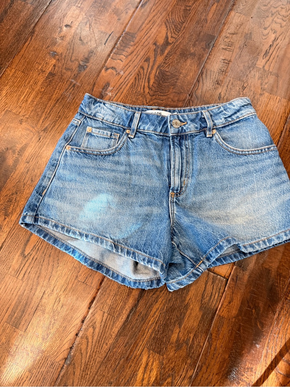 Garage Light Blue Denim Jean Shorts